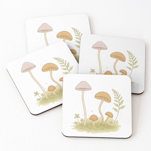 Item preview, Minimalist Mushroom Art Sticker | Botanical Line Drawing Cottagecore Design designed and sold by pawmad.