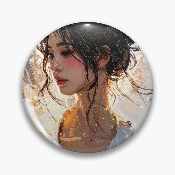 Item preview, Impressionist Woman Portrait Art designed and sold by BetweenForms.