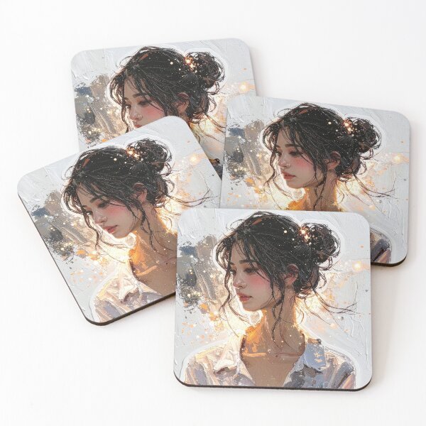 Item preview, Impressionist Woman Portrait Art designed and sold by BetweenForms.