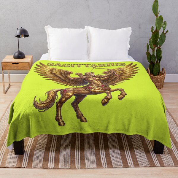 Item preview, Golden Sagittarius Zodiac Winged Centaur Archer Design designed and sold by Utopian-Magic.