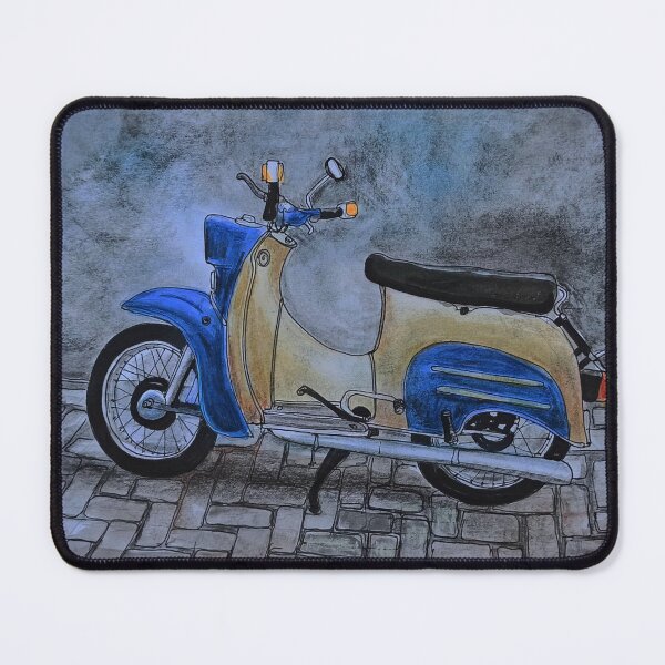Item preview, Vintage Simson Schwalbe KR51 – Ink & Watercolor Illustration designed and sold by UMA Urban Sketch.