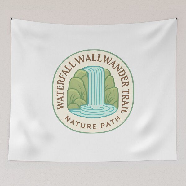 Item preview, Waterfall Wall Wander Trail Nature Path Outdoor Explorer Hiker designed and sold by Simsimah26Parks.