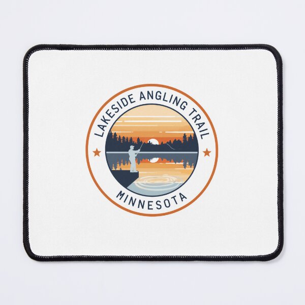 Item preview, Lakeside Angling Trail Minnesota Fishing Angler Outdoorsman designed and sold by Simsimah26Parks.