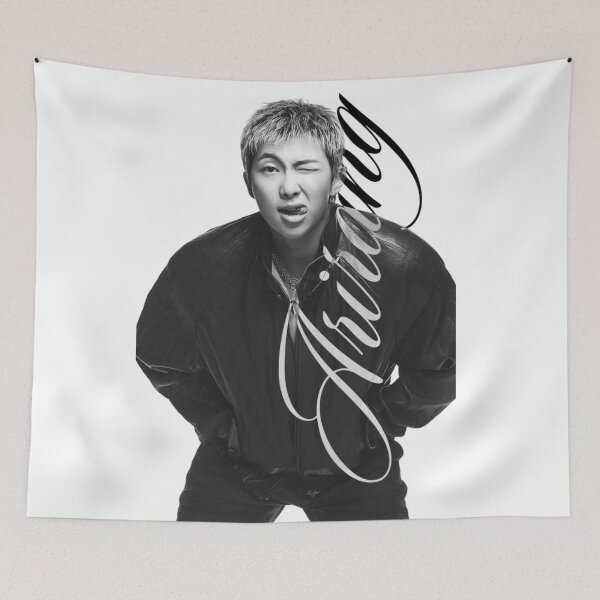 Item preview, RM Namjoon Leather Jacket Wink Photo Art designed and sold by Mooncreates7.