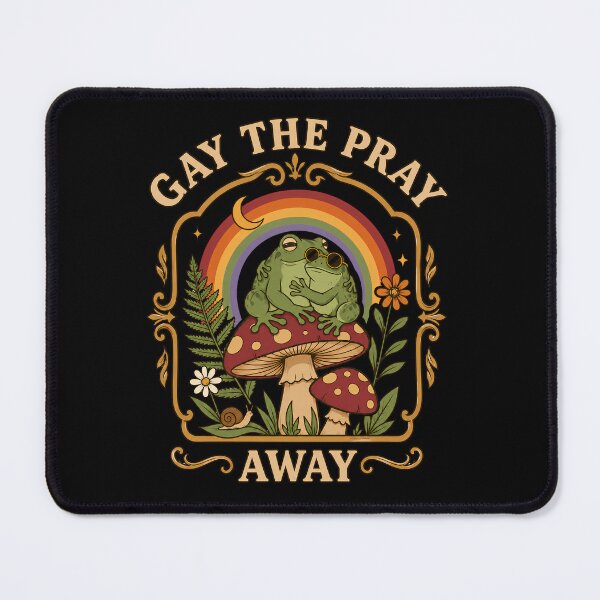 Item preview, Gay The Pray Away Cottagecore Frog designed and sold by LunaMagicStudio.