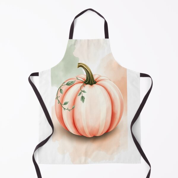 Item preview, Watercolor Pastel Pink Pumpkin Fall Art designed and sold by Vida e Arte.