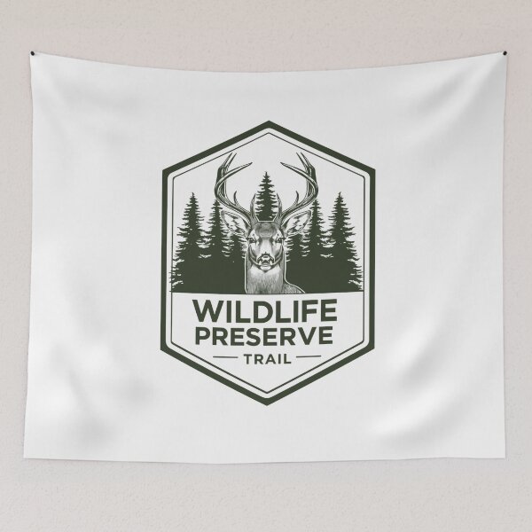 Item preview, Wildlife Preserve Trail Deer Forest Outdoors Hiker Hunter Nature Lover designed and sold by Simsimah26Parks.