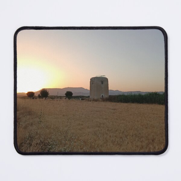 Item preview, Lonely tower at sunset in the countryside designed and sold by SanerPhoto88.