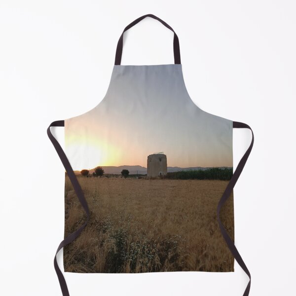 Item preview, Lonely tower at sunset in the countryside designed and sold by SanerPhoto88.