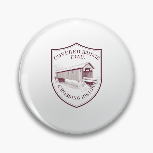 Item preview, Covered Bridge Trail Crossing History Traveler Explorer Landmark designed and sold by Simsimah26Parks.