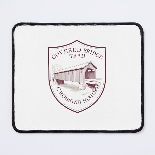 Item preview, Covered Bridge Trail Crossing History Traveler Explorer Landmark designed and sold by Simsimah26Parks.