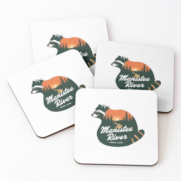 Item preview, Manistee River Trail Life Raccoon Michigan Outdoors Hiking Camping designed and sold by Simsimah26Parks.