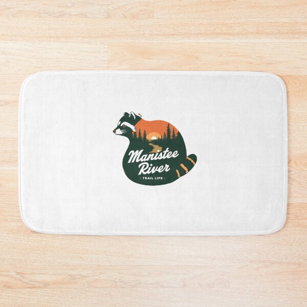 Item preview, Manistee River Trail Life Raccoon Michigan Outdoors Hiking Camping designed and sold by Simsimah26Parks.