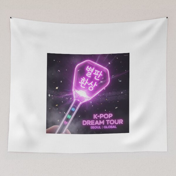 Item preview, Korean lightstick hangul concert glow fan art language learner gift designed and sold by language-des.