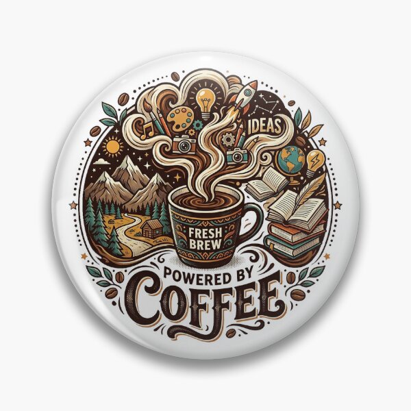 Item preview, Creative Mind Coffee Lover T-Shirt Design designed and sold by Ponsak.