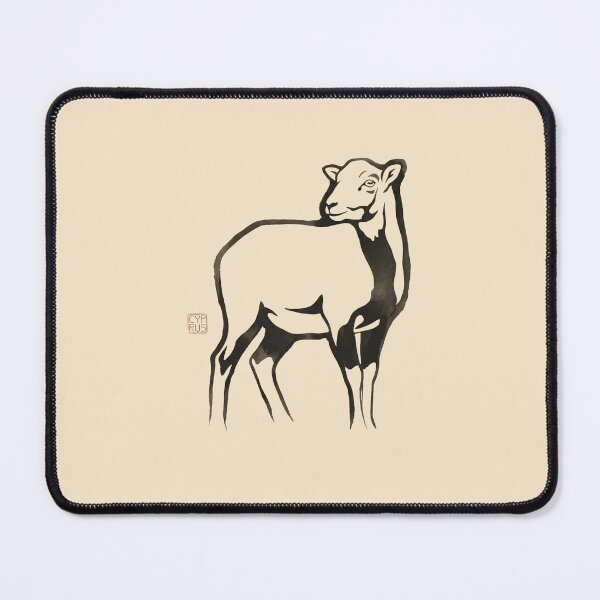 Item preview, Minimalist Japanese Ukiyo-e Cyprus Mouflon Art designed and sold by DuckOddity.
