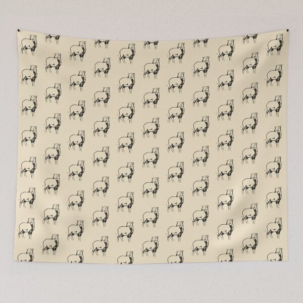 Item preview, Minimalist Japanese Ukiyo-e Cyprus Mouflon Art designed and sold by DuckOddity.