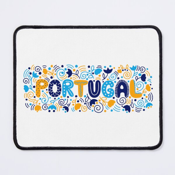 Item preview, Colorful Portugal Folk Art Typography Design designed and sold by debbiebento.