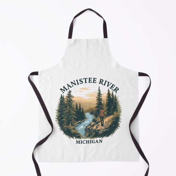 Item preview, Manistee River Michigan Hiking Outdoors Adventure Traveler designed and sold by Simsimah26Parks.