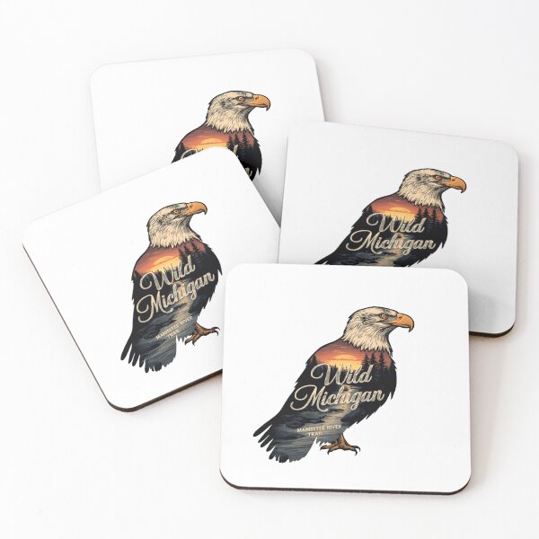 Item preview, Wild Michigan Manistee River Trail Eagle Nature Hiking State Pride designed and sold by Simsimah26Parks.