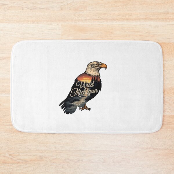Item preview, Wild Michigan Manistee River Trail Eagle Nature Hiking State Pride designed and sold by Simsimah26Parks.