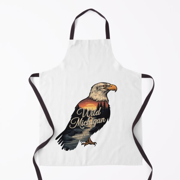 Item preview, Wild Michigan Manistee River Trail Eagle Nature Hiking State Pride designed and sold by Simsimah26Parks.