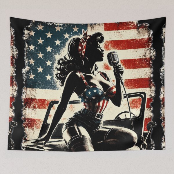 Item preview, Retro American pin-up designed and sold by Andy Gambino Art.