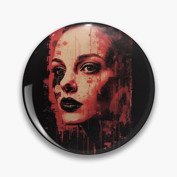 Item preview, Edgy Trash Polka Woman Portrait Grunge Street Art designed and sold by ERODED SELF.