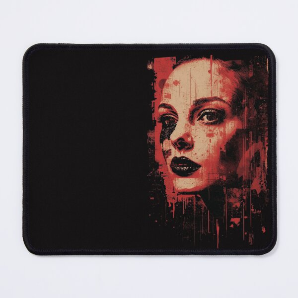 Item preview, Edgy Trash Polka Woman Portrait Grunge Street Art designed and sold by ERODED SELF.