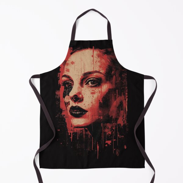 Item preview, Edgy Trash Polka Woman Portrait Grunge Street Art designed and sold by ERODED SELF.