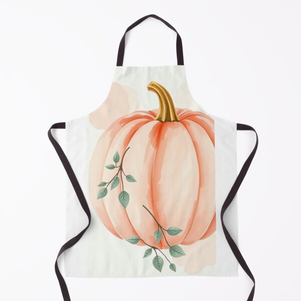 Item preview, Watercolor Peach Pumpkin Autumn Wall Art designed and sold by Vida e Arte.
