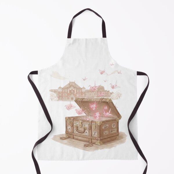 Item preview, Korean travel trunk words paper stars language wanderlust vintage art gift designed and sold by language-des.