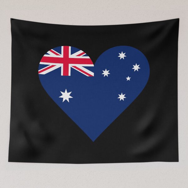 Item preview, Australia Heart Flag Graphic | I Love Australia Patriotic Symbol designed and sold by NTGUILTY.
