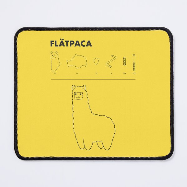 Item preview, Flatpaca flat pack Alpaca - Yellow designed and sold by animinimal.