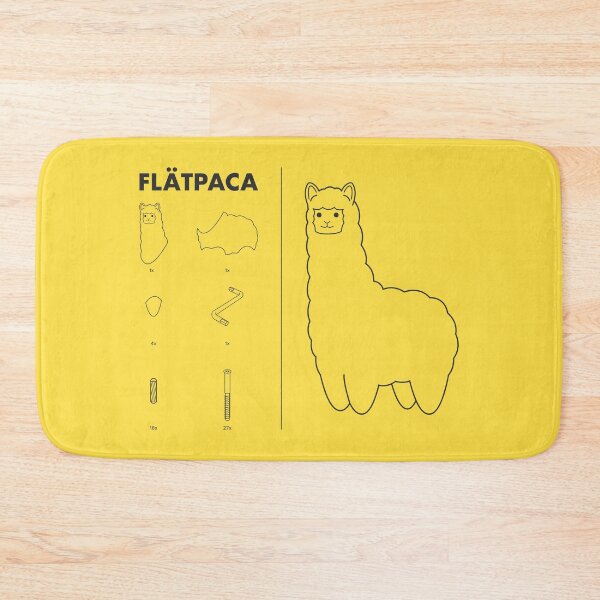 Item preview, Flatpaca flat pack Alpaca - Yellow designed and sold by animinimal.