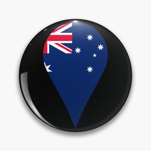 Item preview, Australia Flag Location Pin Map Marker | Australian Destination GPS  designed and sold by NTGUILTY.