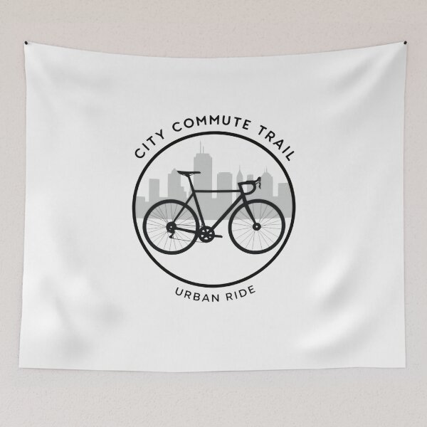 Item preview, City Commute Trail Urban Ride Cyclist Bike Commuter designed and sold by Simsimah26Parks.