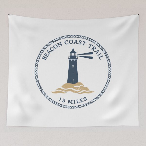 Item preview, Beacon Coast Trail 15 Miles Lighthouse Coastal Trail Running Hiking Endurance Finisher designed and sold by Simsimah26Parks.