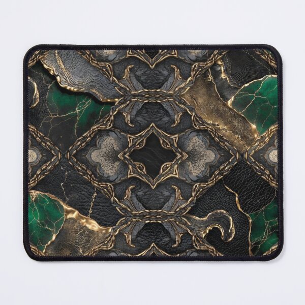 Item preview, Emerald Green Art Deco Seamless Pattern designed and sold by IntelliMindDesigns.