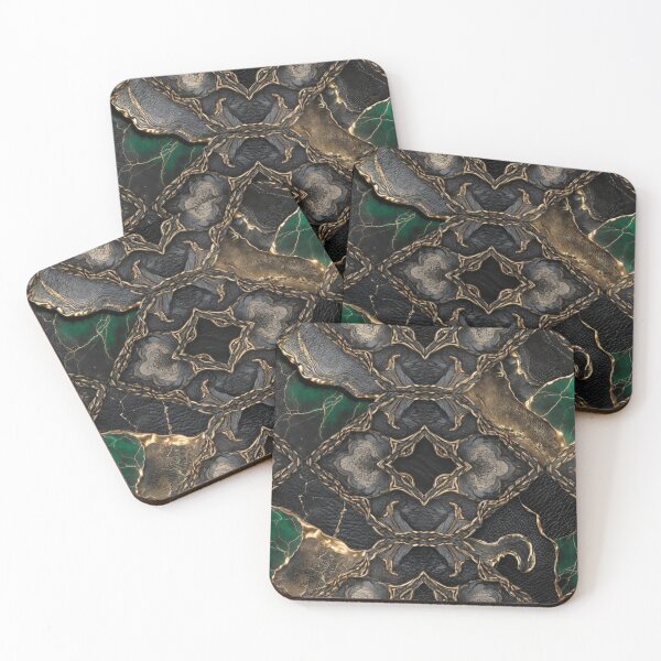 Item preview, Emerald Green Art Deco Seamless Pattern designed and sold by IntelliMindDesigns.