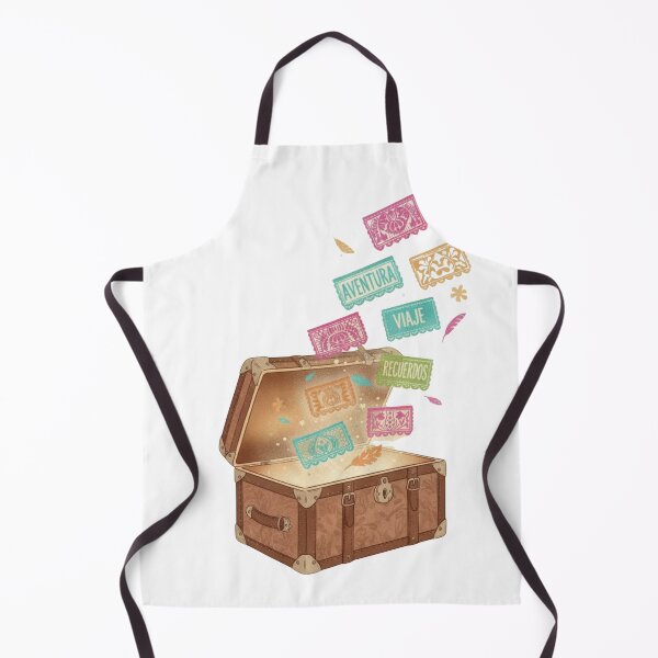 Item preview, Spanish travel trunk words papel picado language wanderlust vintage art gift designed and sold by language-des.