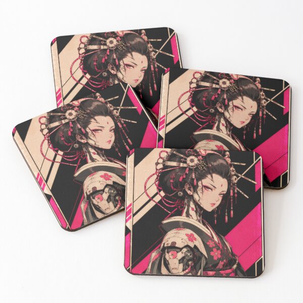 Item preview, Cyberpunk Geisha Girl - Retro Anime Mecha Art designed and sold by leopinto23.