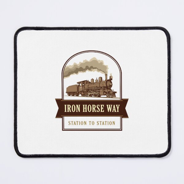 Item preview, Iron Horse Way Station To Station Steam Train Locomotive Railroad Enthusiast designed and sold by Simsimah26Parks.