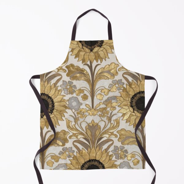 Item preview, Elegant Gold Floral Medallion Damask Pattern designed and sold by IntelliMindDesigns.