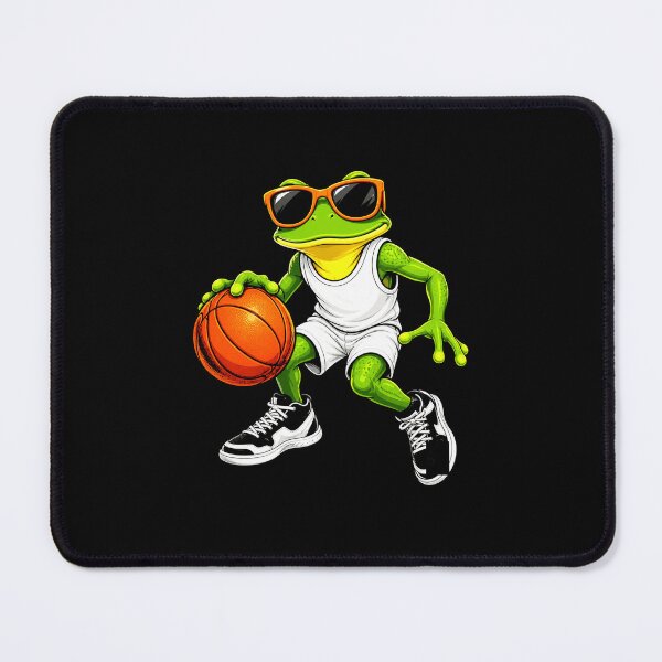 Item preview, Cool Basketball Frog Wearing Sunglasses Funny Sports Design designed and sold by MiALopezArt.