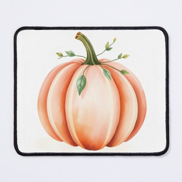 Item preview, Minimalist Watercolor Soft Peach Pumpkin Art designed and sold by Vida e Arte.