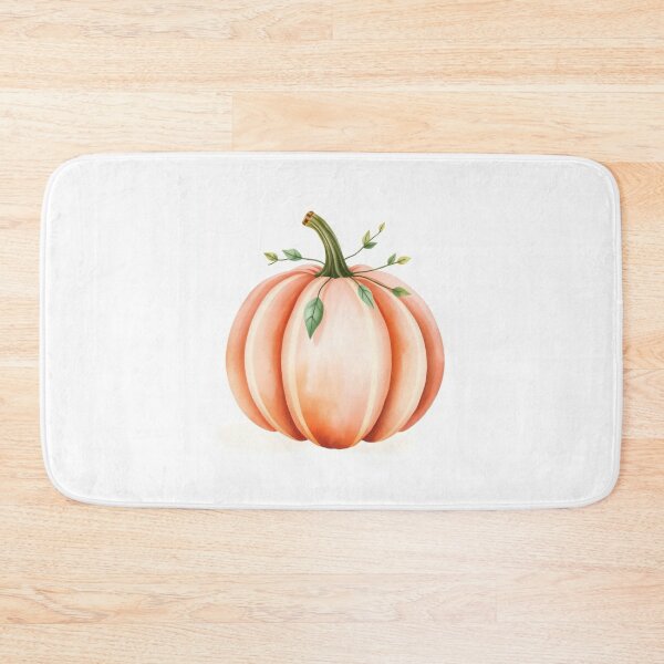 Item preview, Minimalist Watercolor Soft Peach Pumpkin Art designed and sold by Vida e Arte.