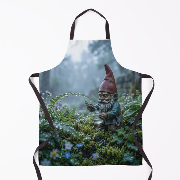 Item preview, Thinking of Wroclaw - Gnome Collecting Dewdrops at Dawn designed and sold by Purrfecta.