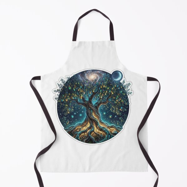 Item preview, Cosmic Olive Tree of Life Galaxy Celestial Fantasy Sticker designed and sold by Fatomfatom.