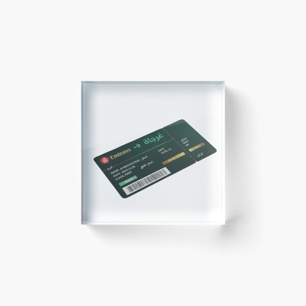 Item preview, Arabic boarding pass fluency language learner travel document art gift designed and sold by language-des.